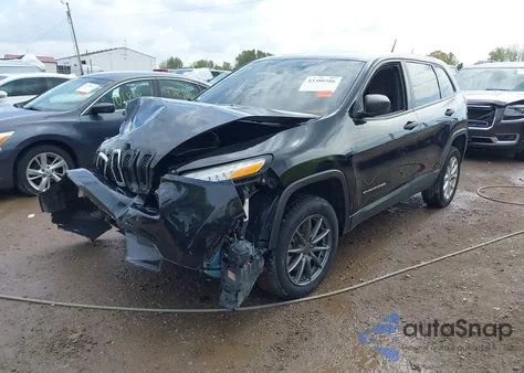 2015 Jeep Cherokee Sport from USA, damaged, VIN 1C4PJLAB0FW566100